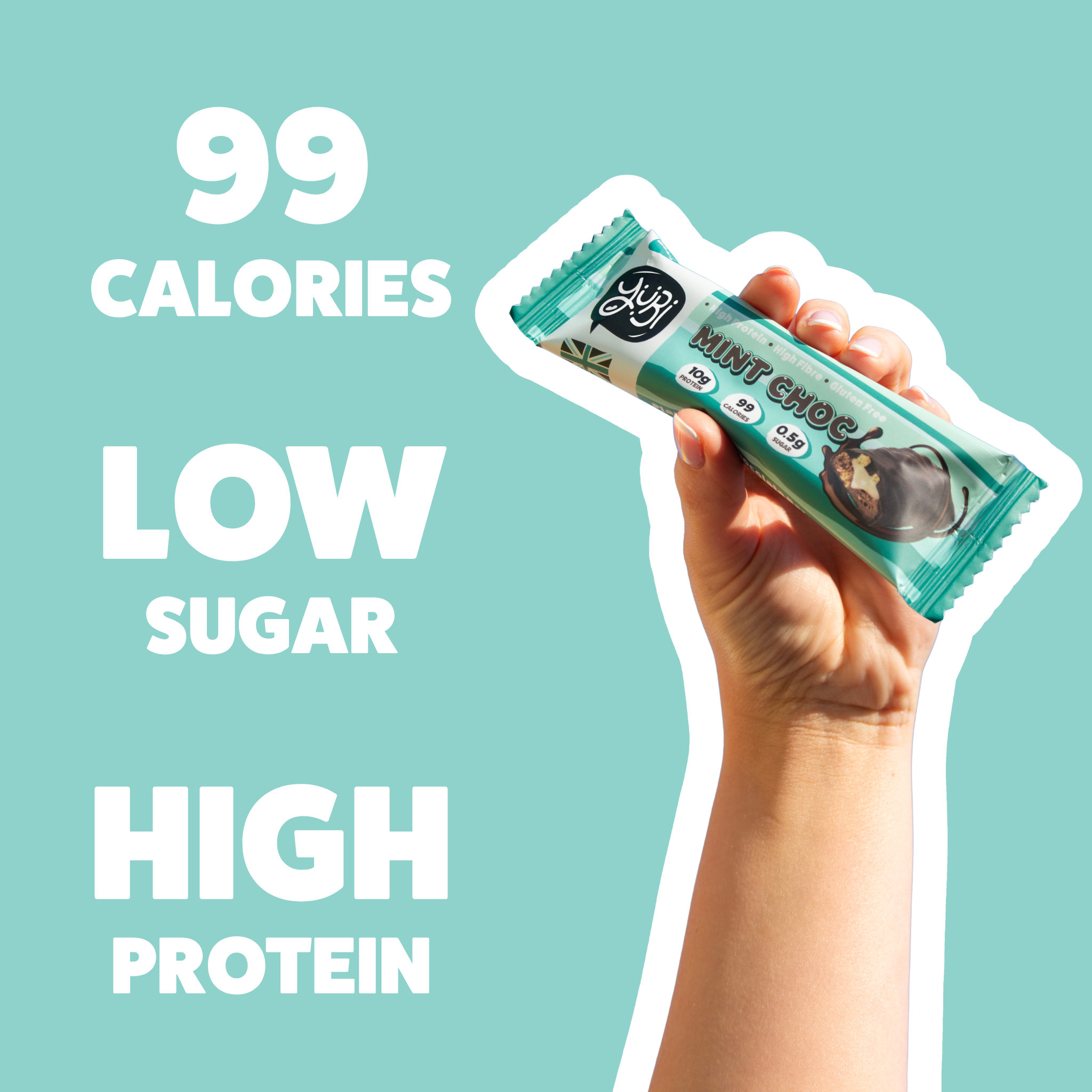mint chocolate protein bar with low sugar calories gluten free vegan