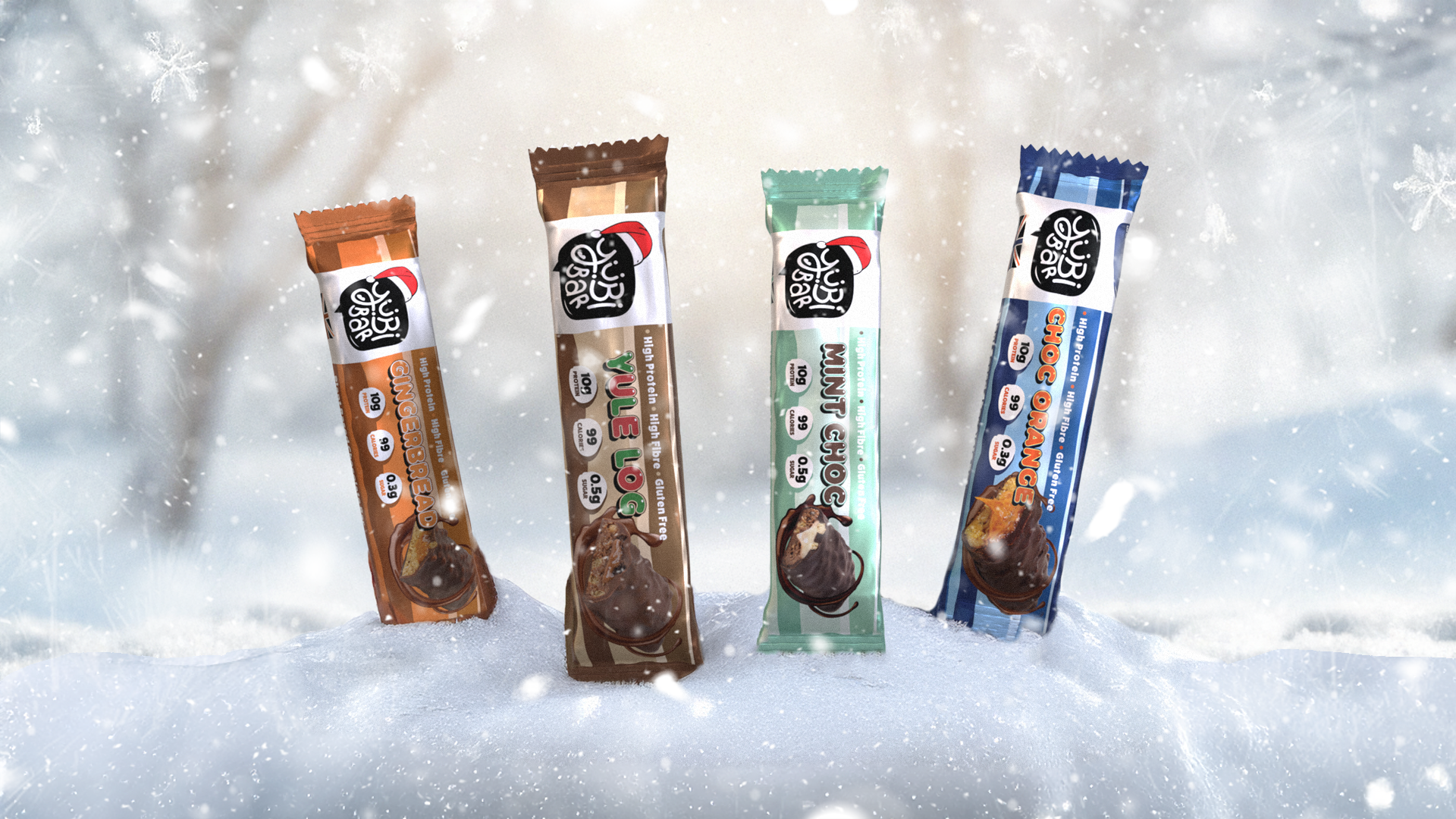 yubibar christmas protein bars