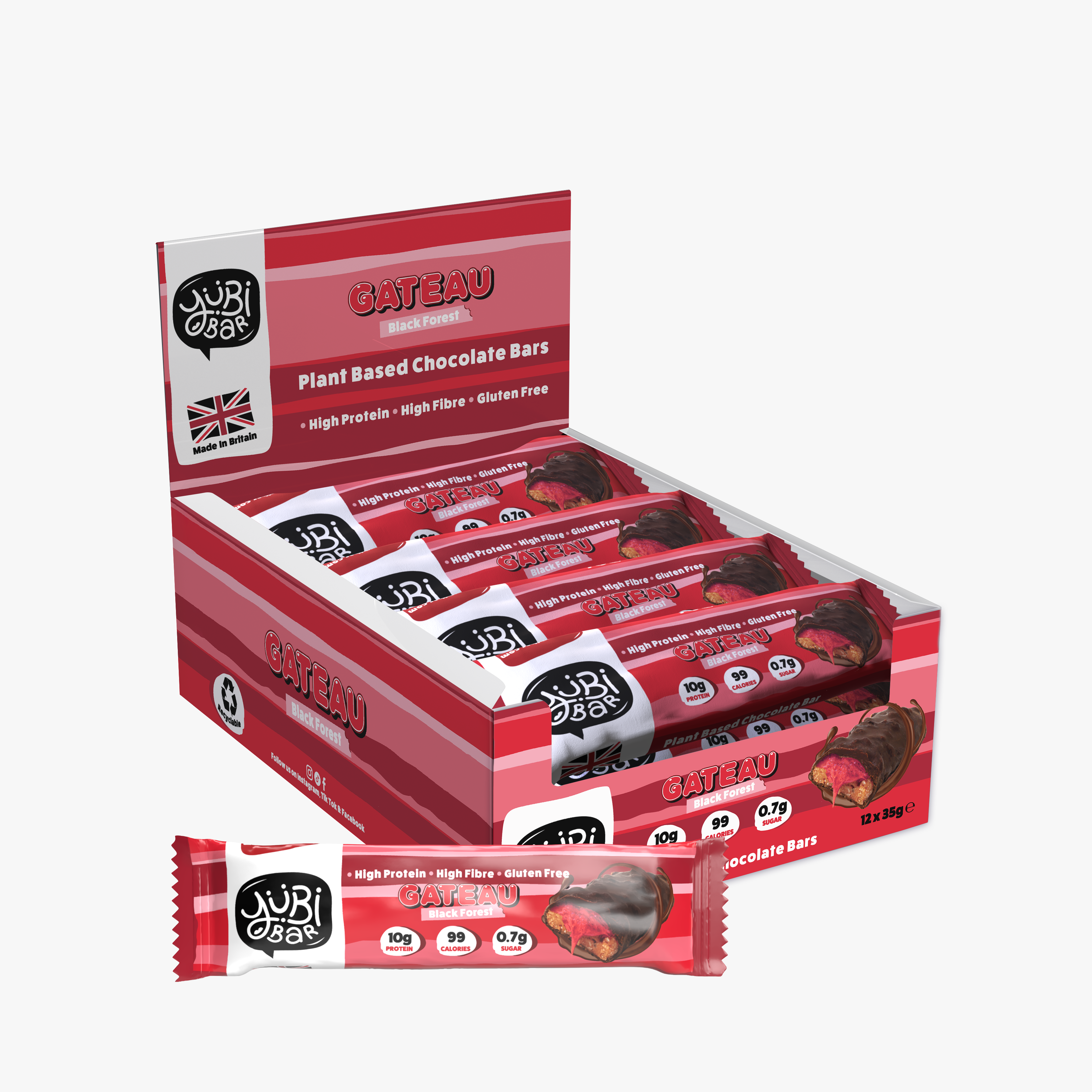 YuBi Bar Black Forest Gateau