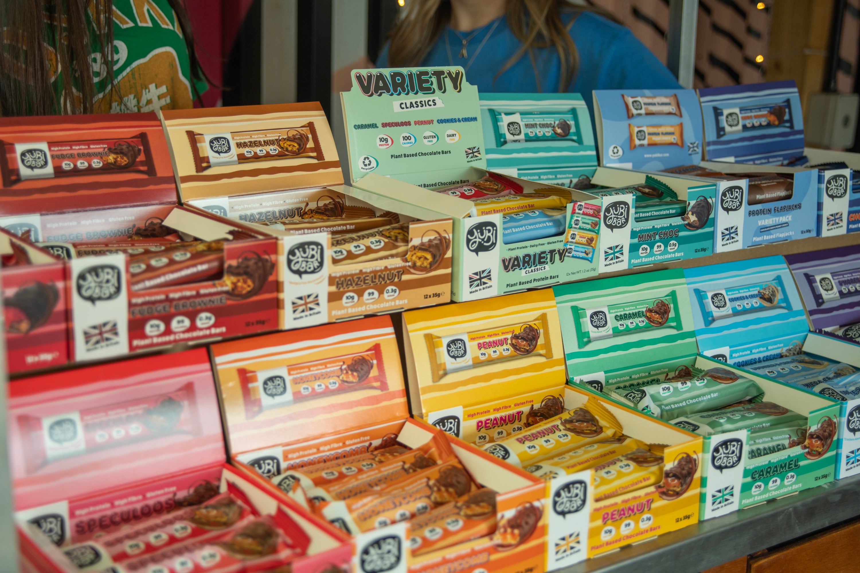 YuBiBar Vegan protein bars under 100 calories, gluten free and low sugar