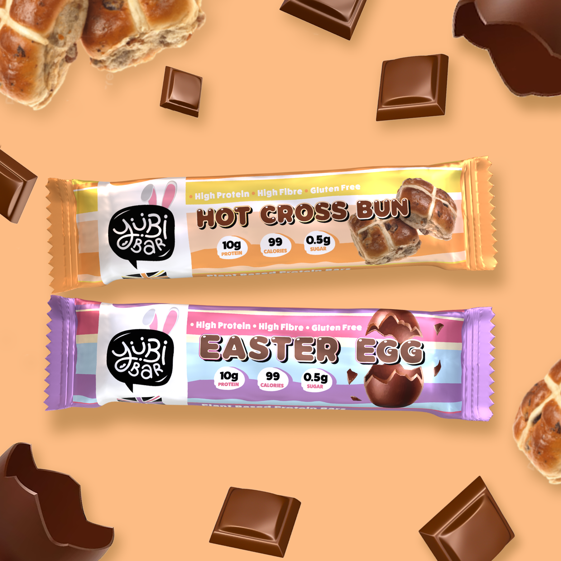 Easter Protein Bars under 100 calories