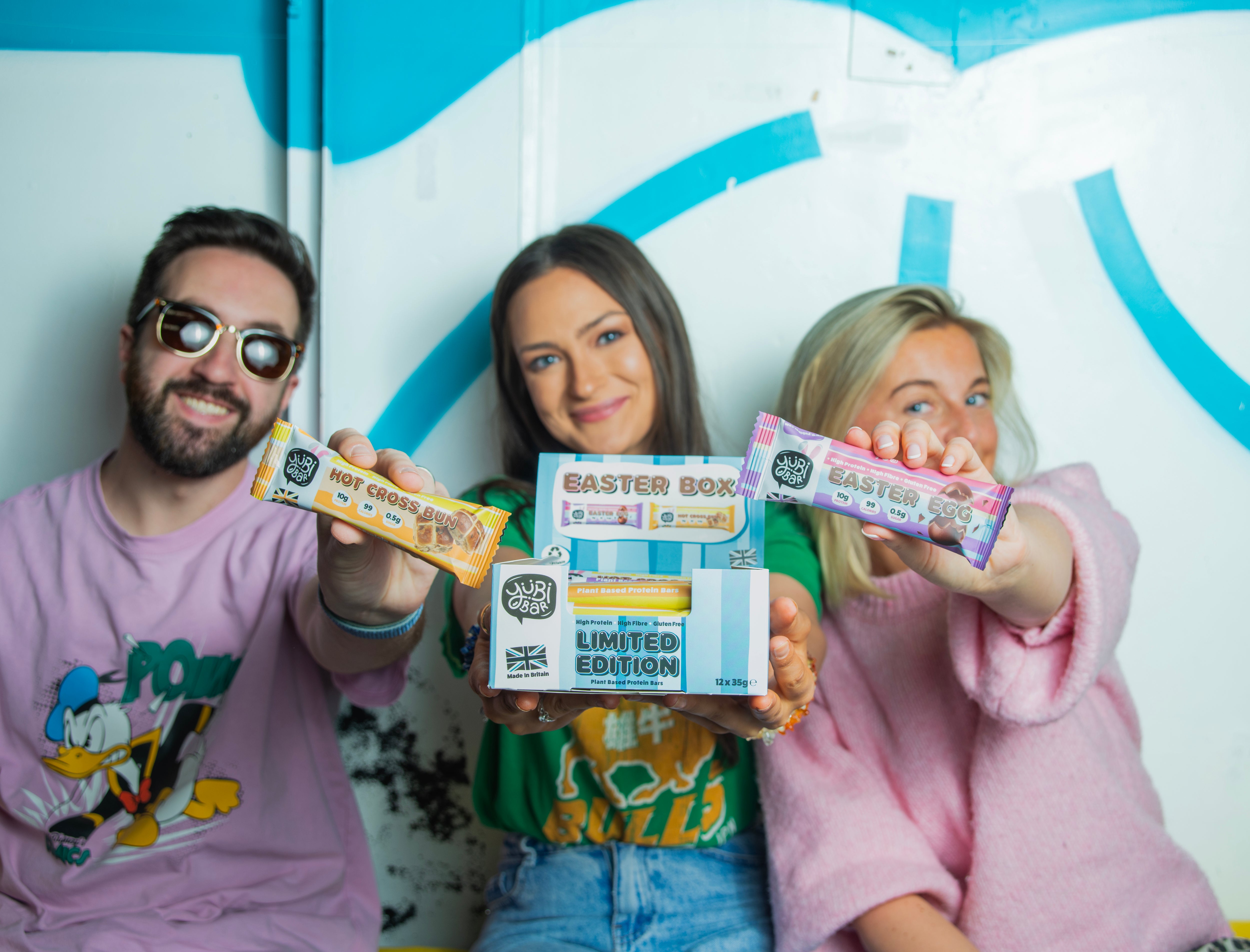 Group with Easter Protein Bars