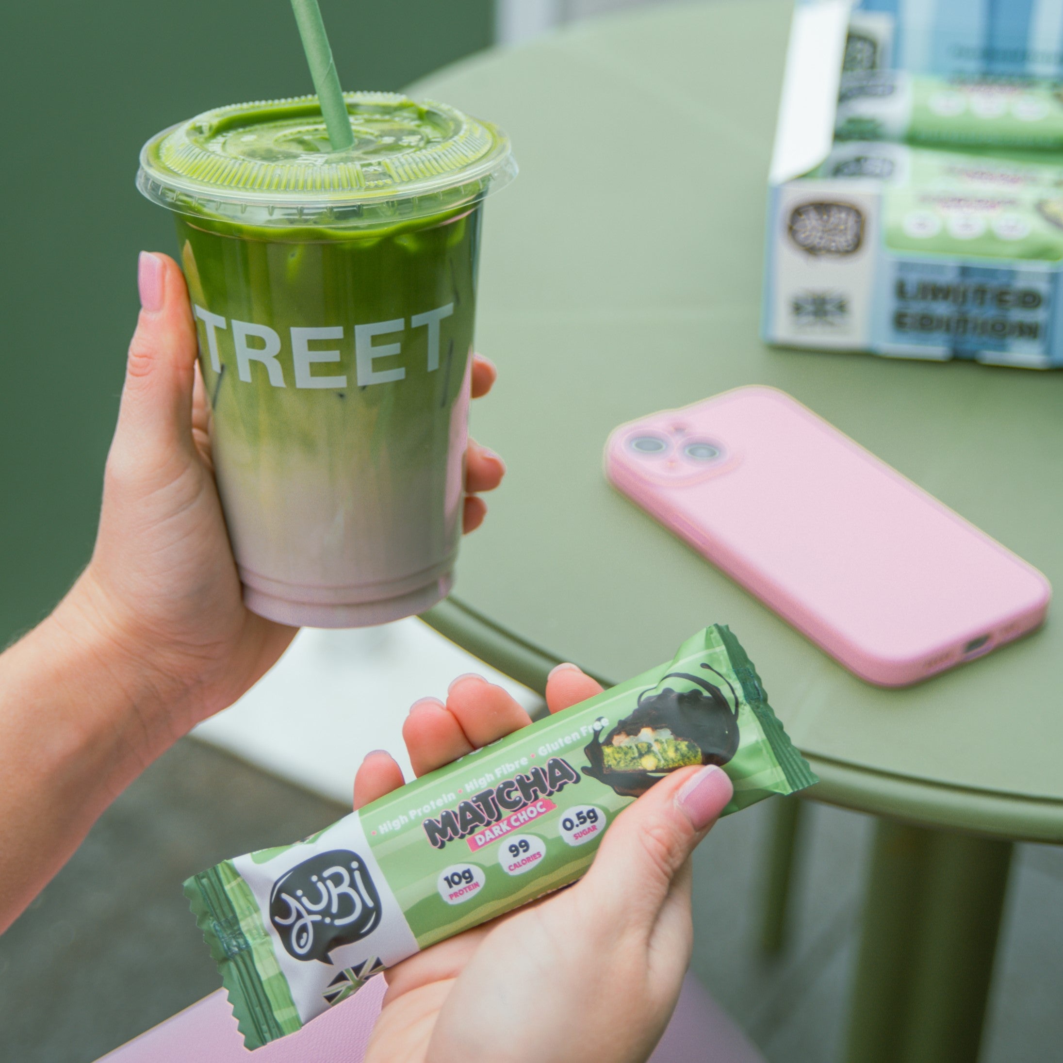 Dark Choc Matcha Protein Bar