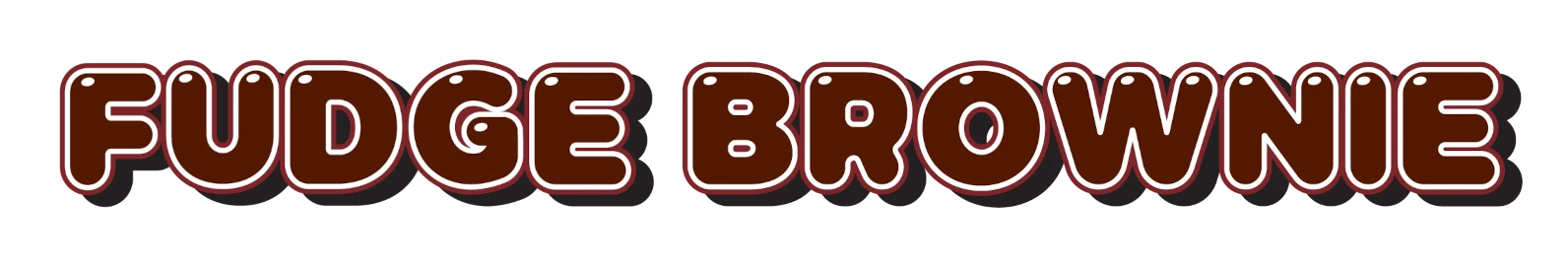 Flavour bubble text for Fudge Brownie Protein Bars