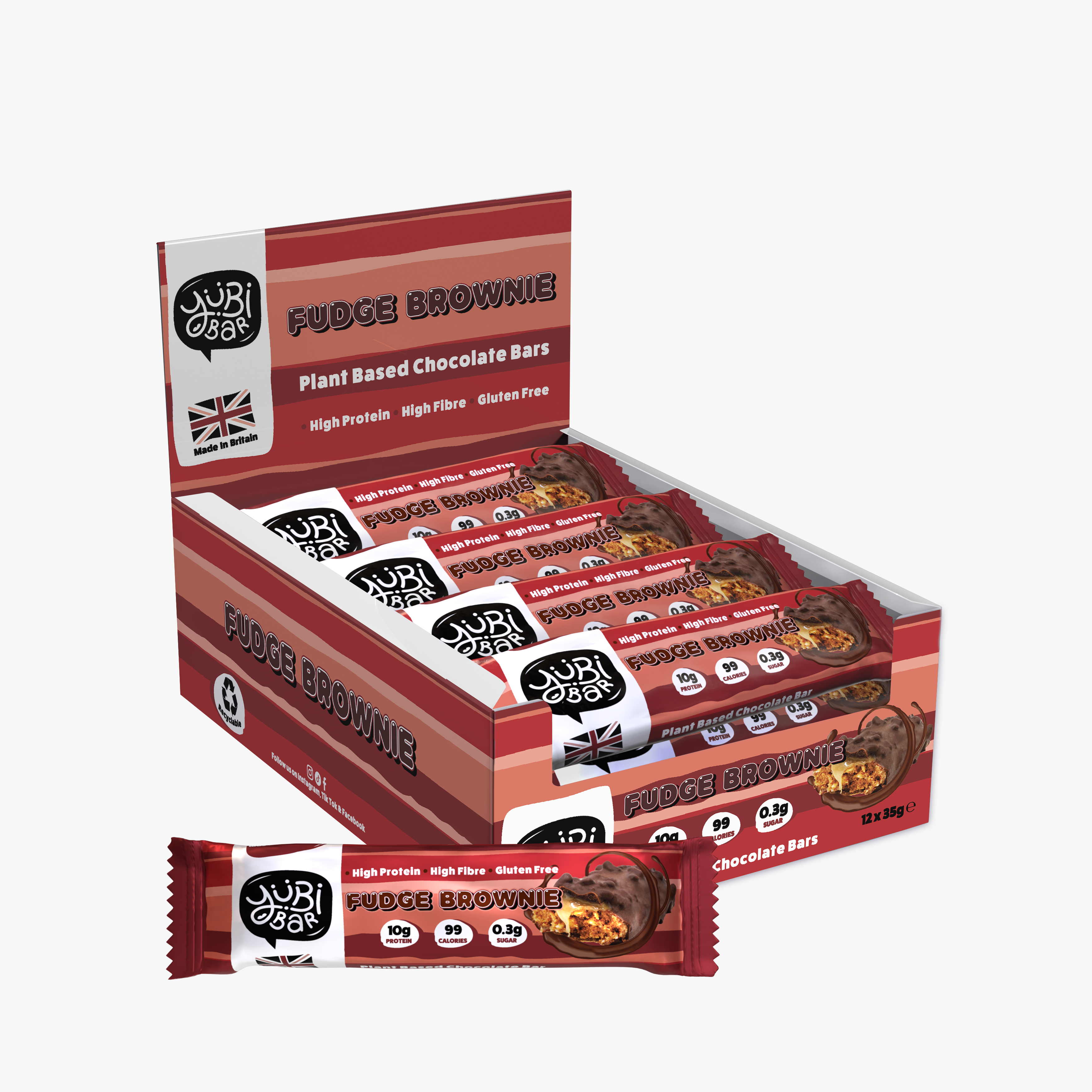 YuBi Bar Fudge Brownie