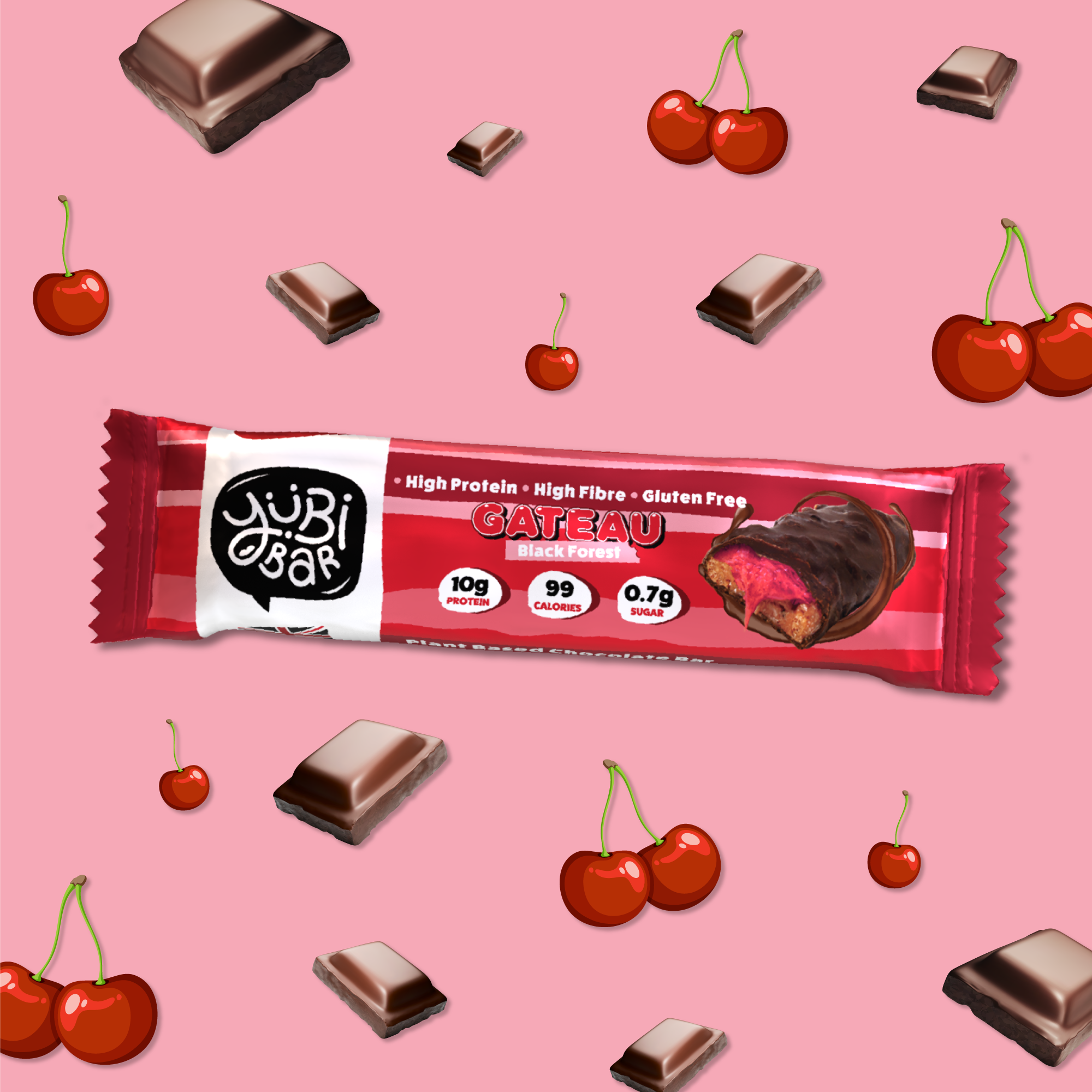 YuBi Bar Black Forest Gateau