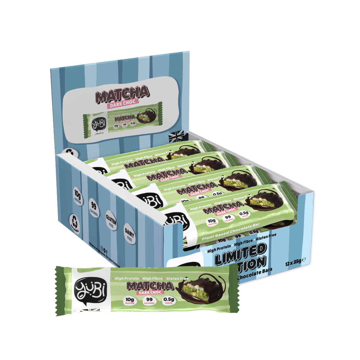 Dark Choc Matcha Protein Bar