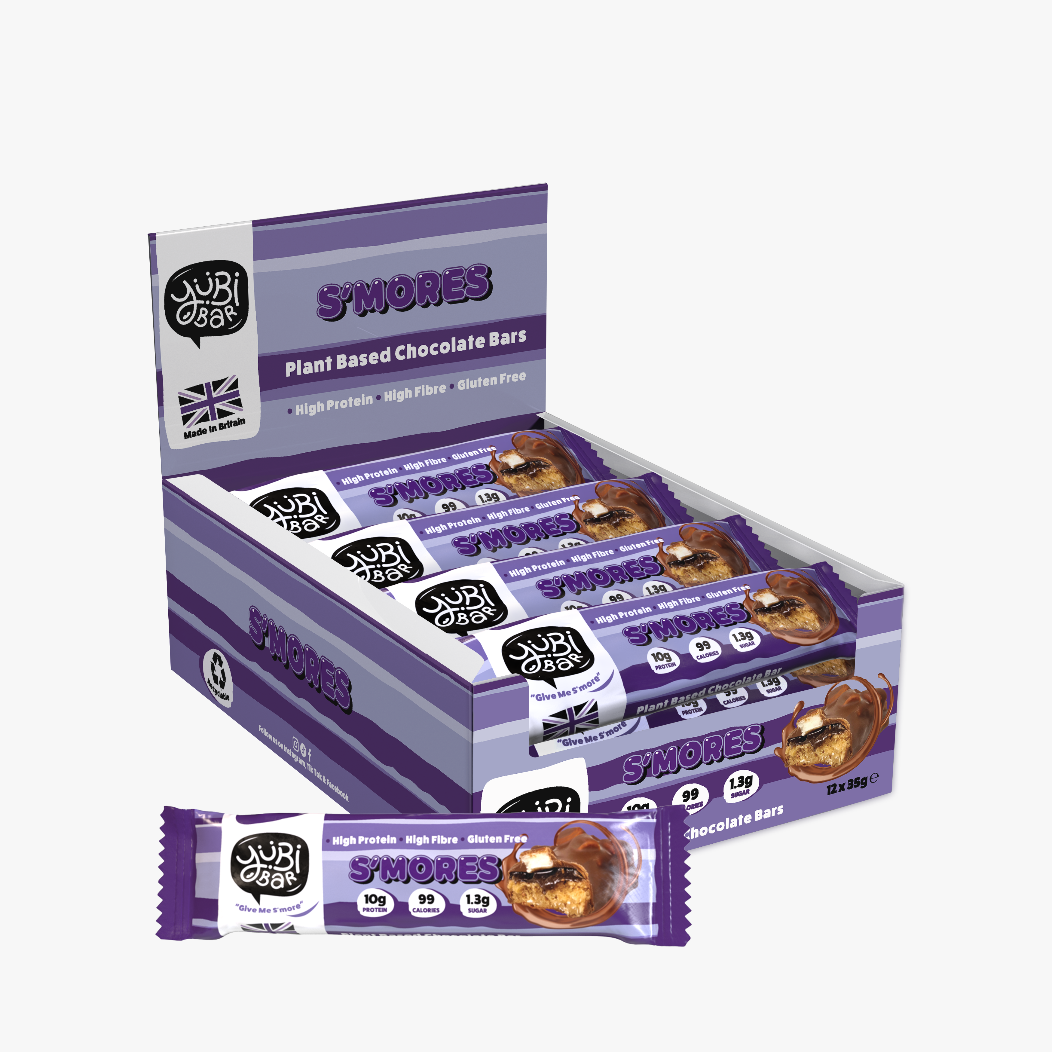 YuBi Bar S'mores Protein Bars