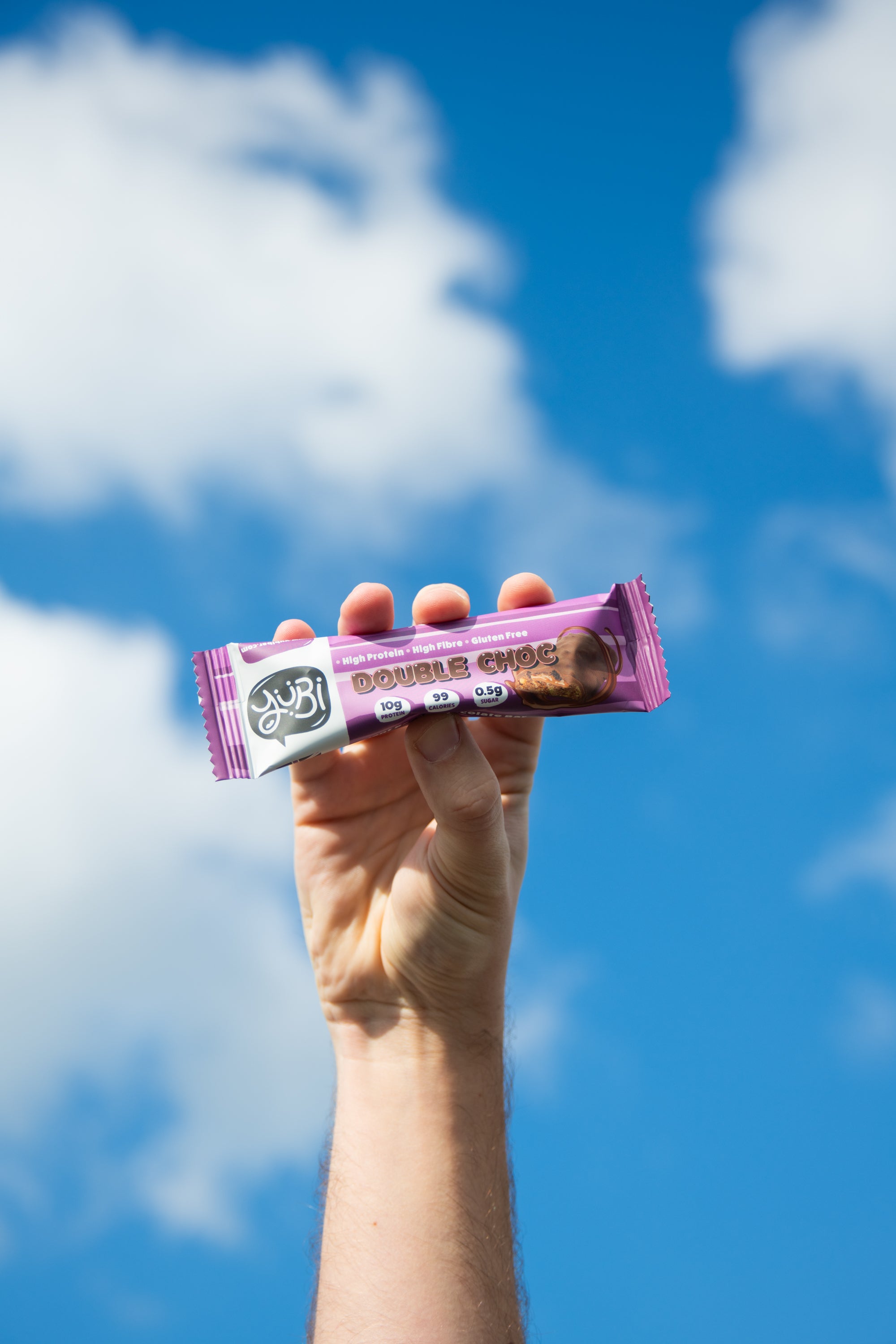yubi double chocolate vgan gluten free protein bar in the sky
