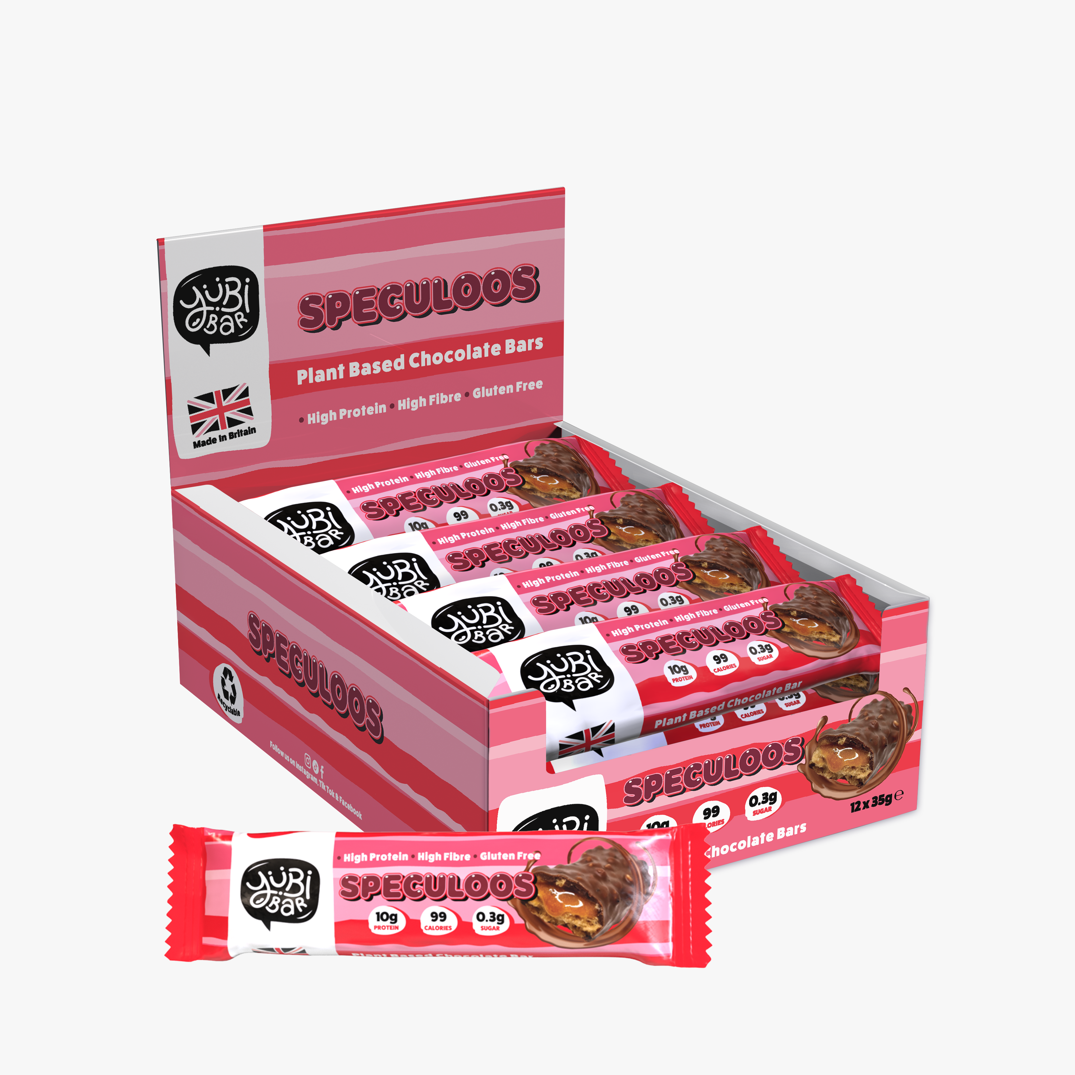 YuBi Bar Speculoos Protein Bars