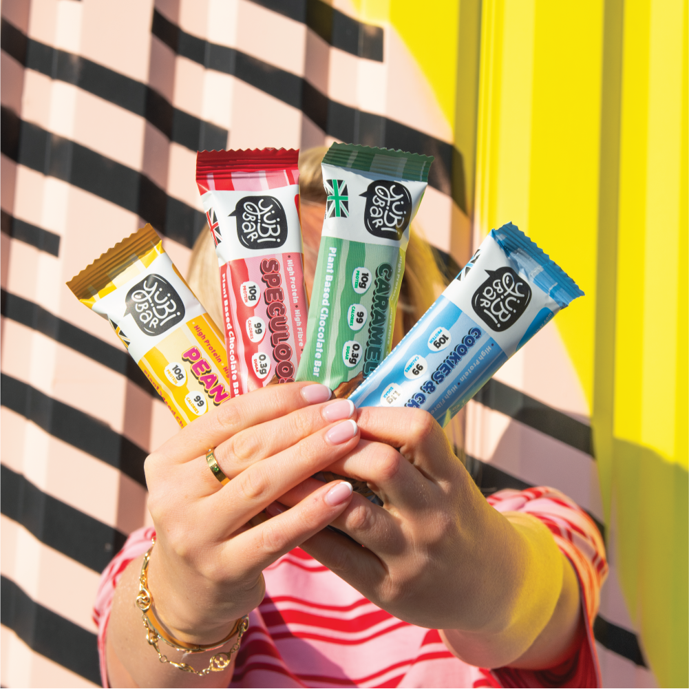 Variety of YuBi protein bars