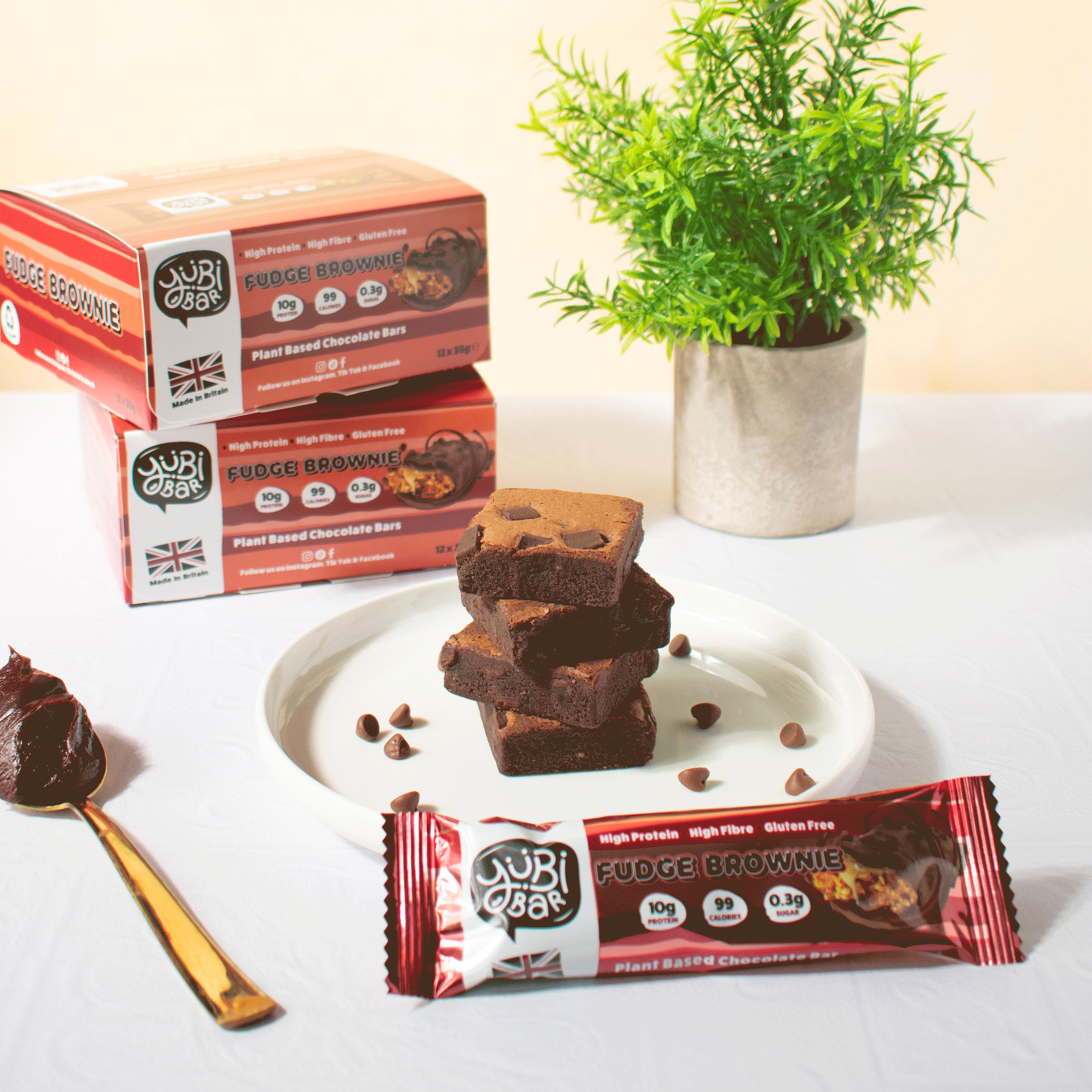 YuBi Bar Fudge Brownie Protein Bars