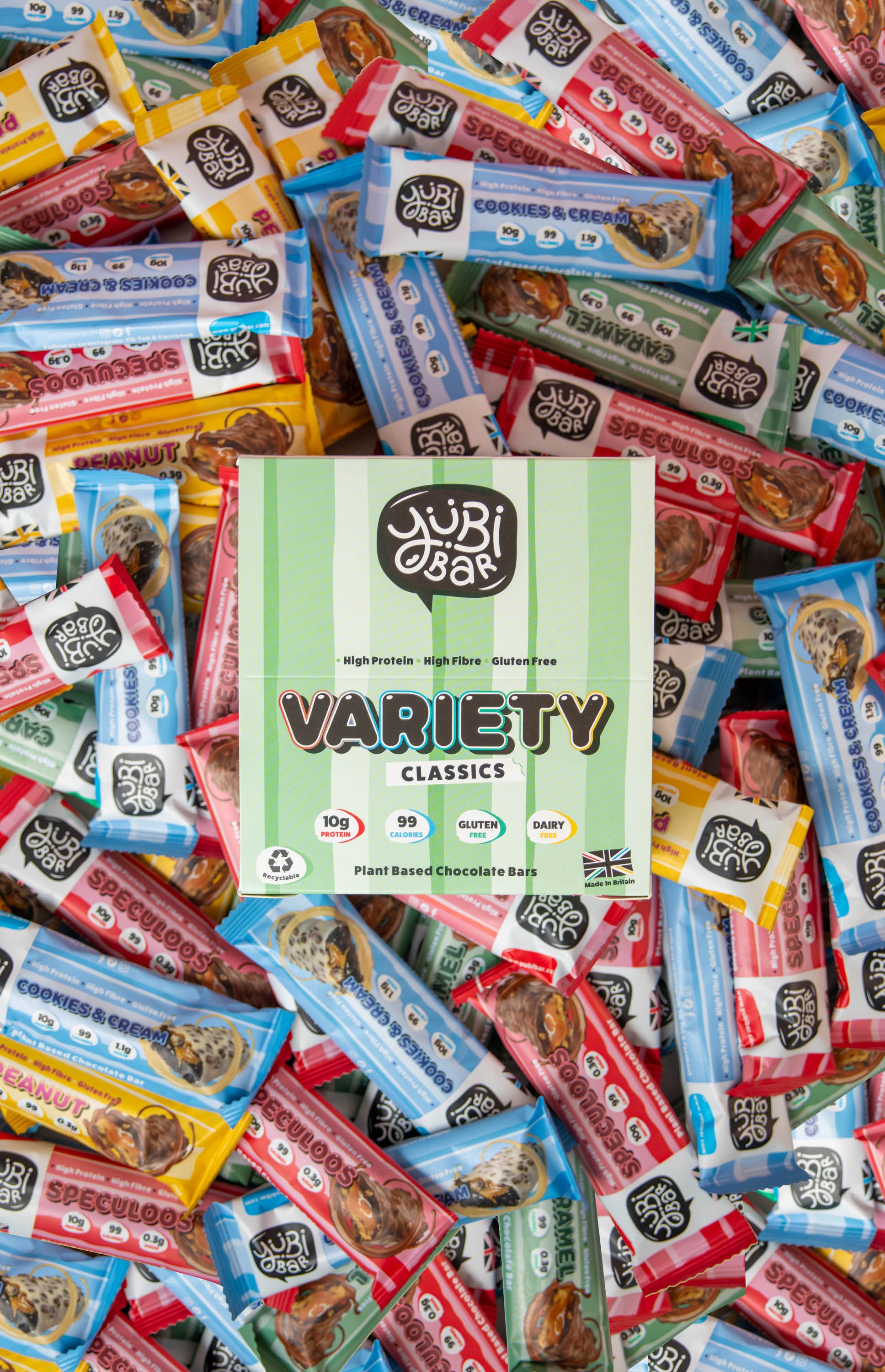 YuBi Bar Variety Classics vegan protein bars low calorie low sugar gluten free
