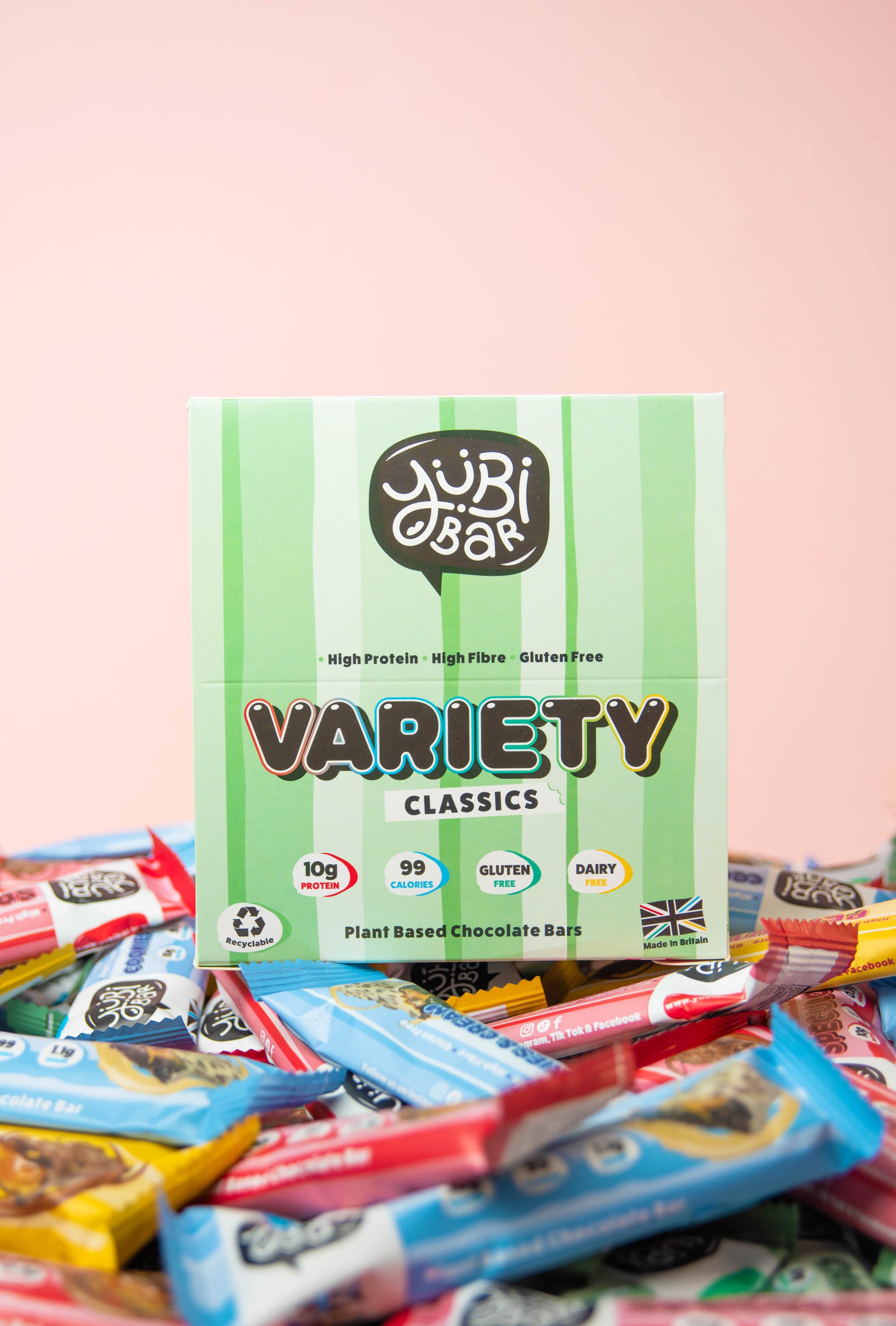 YuBi Bar Variety Classics vegan protein bars low calorie low sugar gluten free