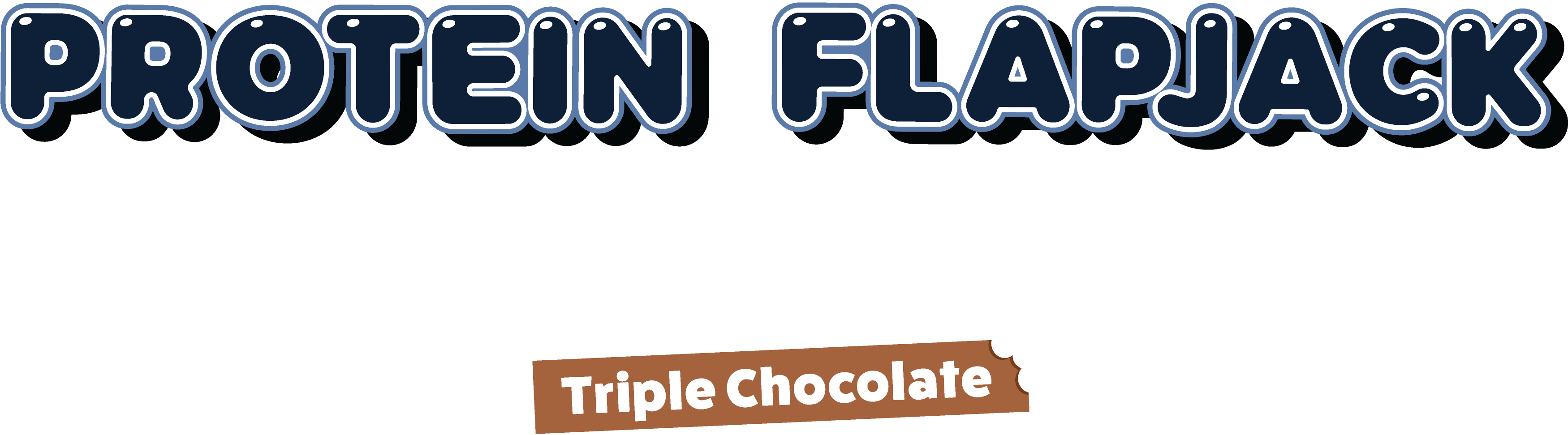 Flavour bubble text for Chocolate Crisp Protein Flapjacks