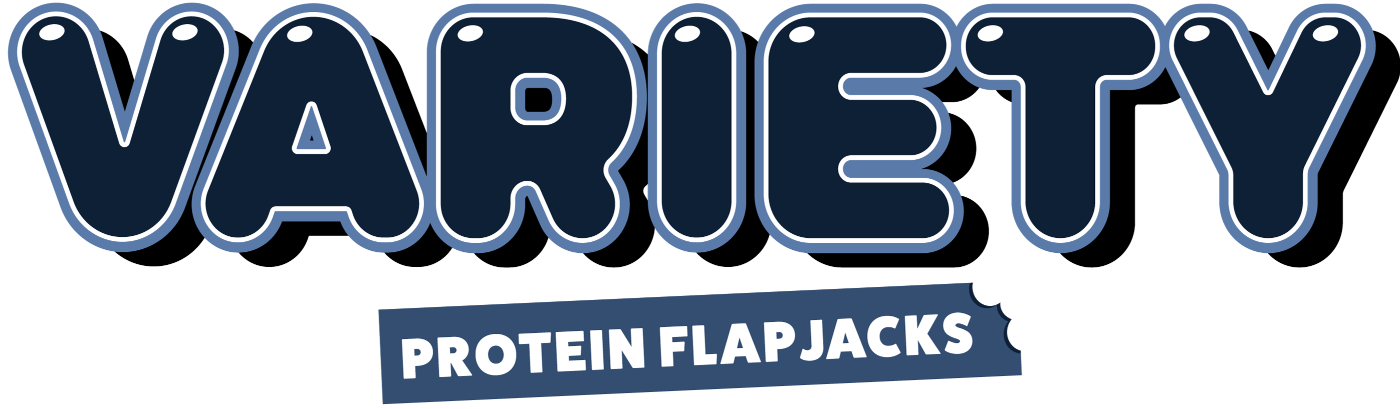Flavour bubble text for Protein Flapjacks Variety Pack