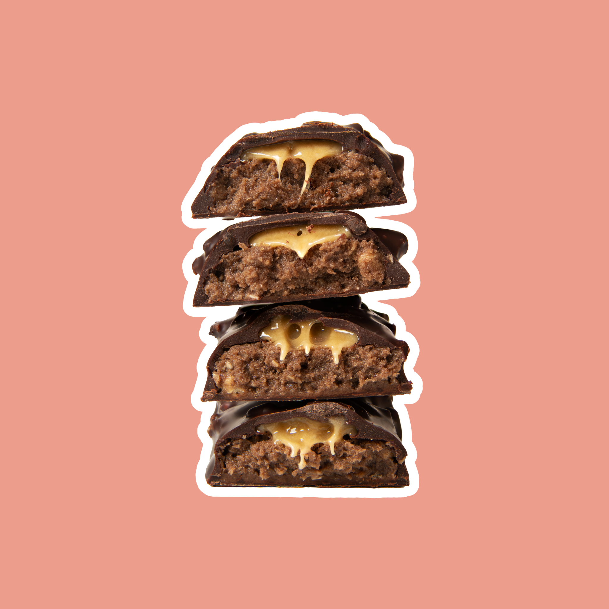 fudge brownie protein bars stacked vegan gluten free