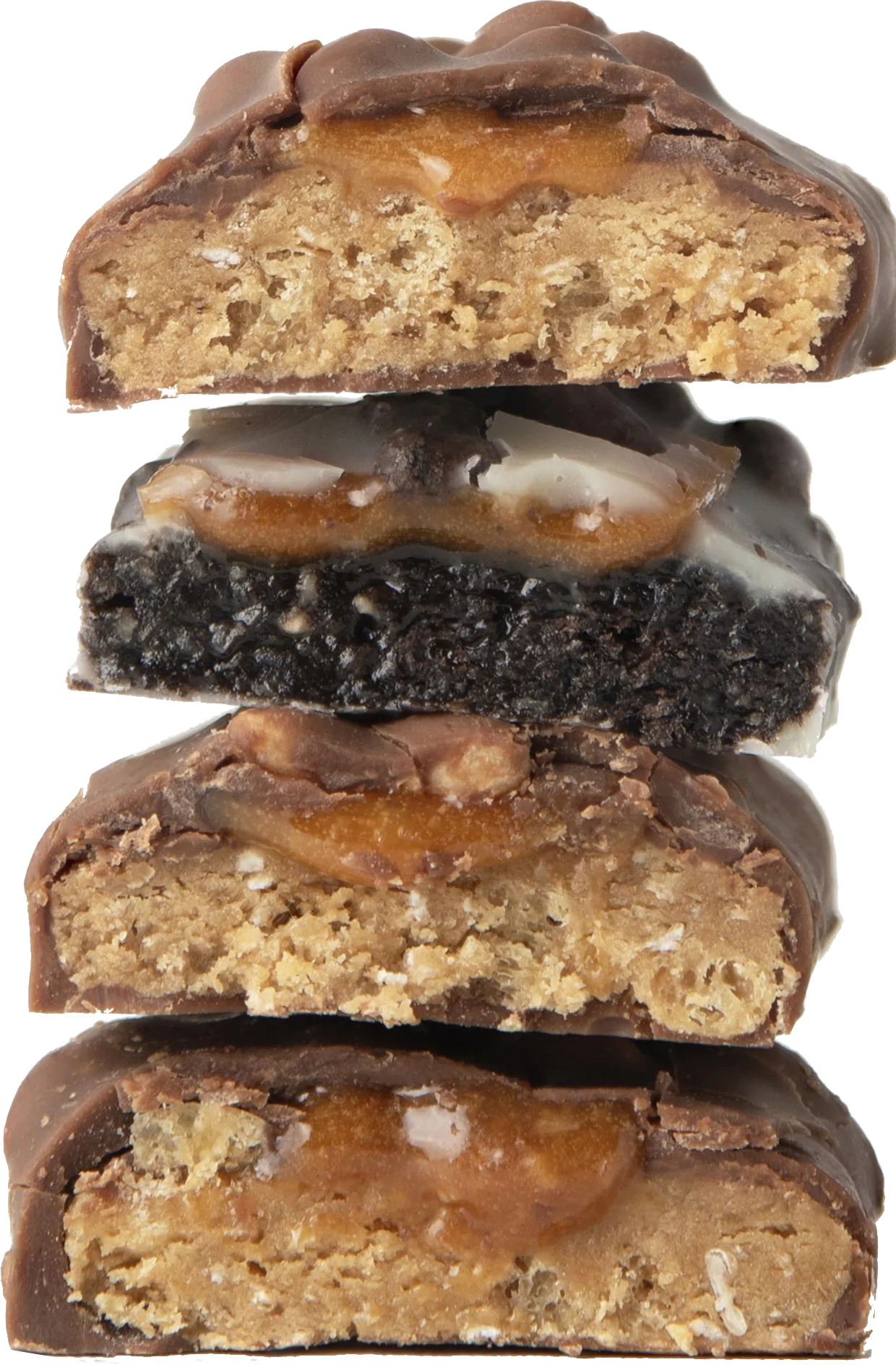 Stack of various protein bars