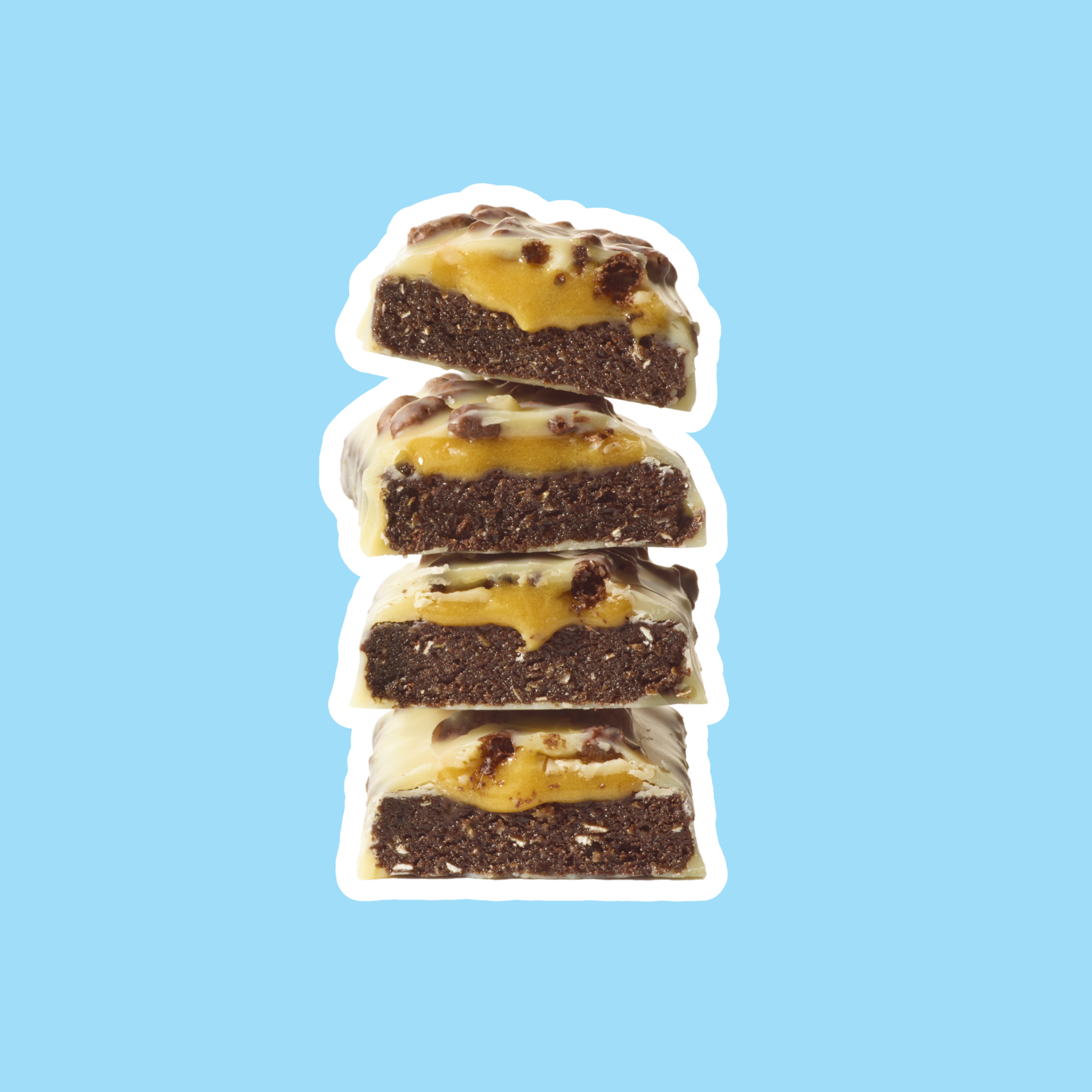 yubi cookies cream protein bar low sugar calories gluten free vegan cross section