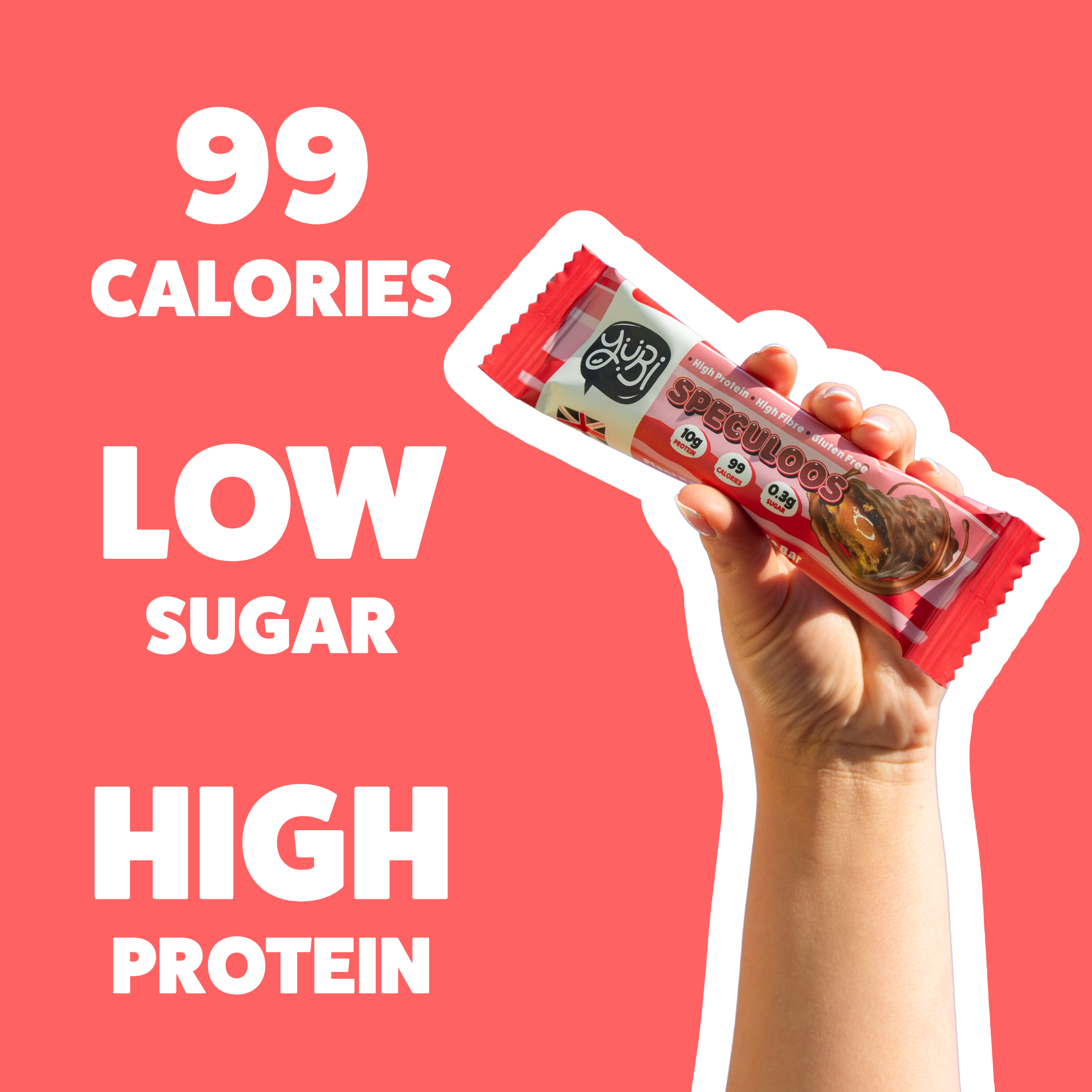 yubi speculoos biscoff style protein bar low sugar calories gluten free vegan