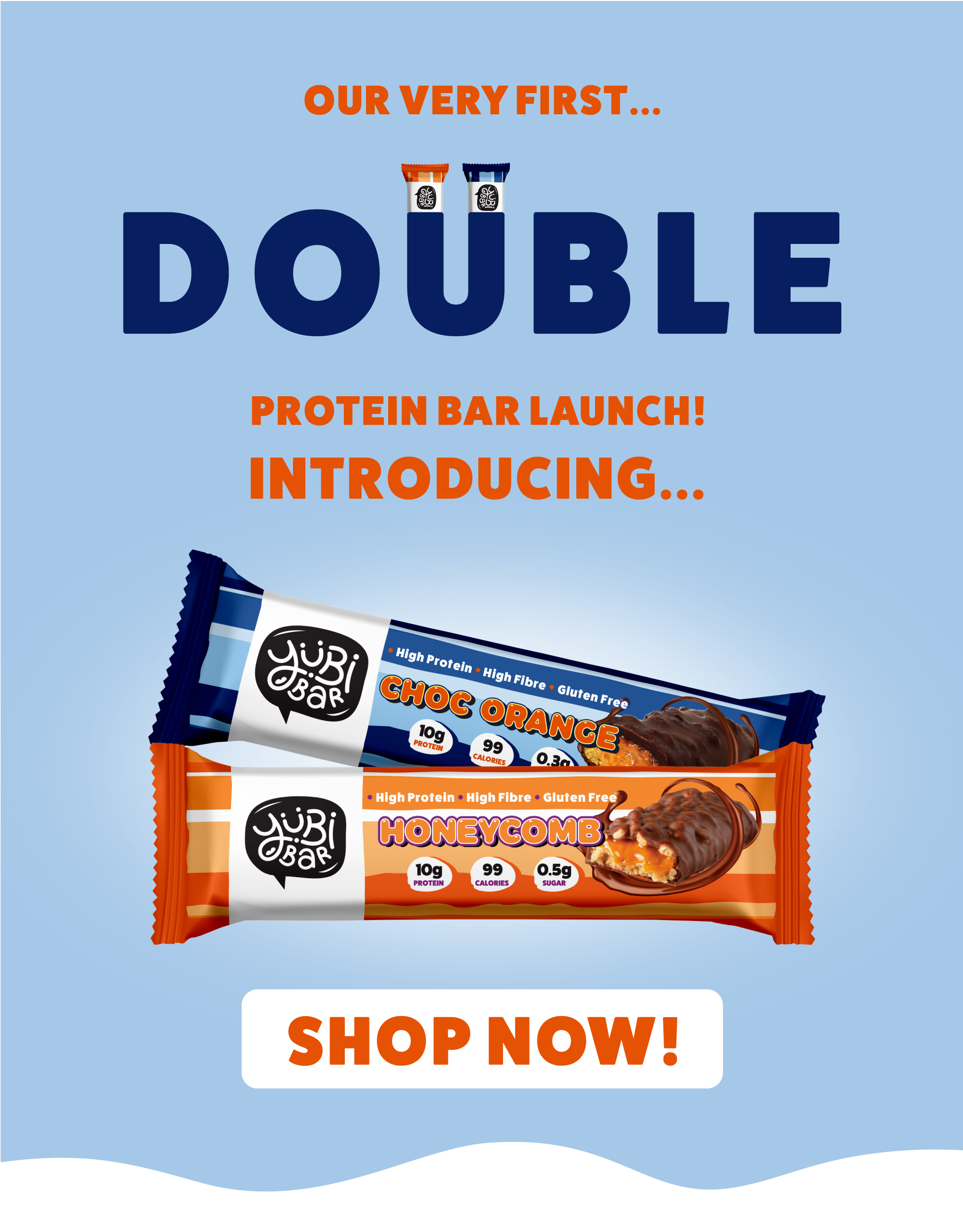 yubibar new flavour lanch graphic