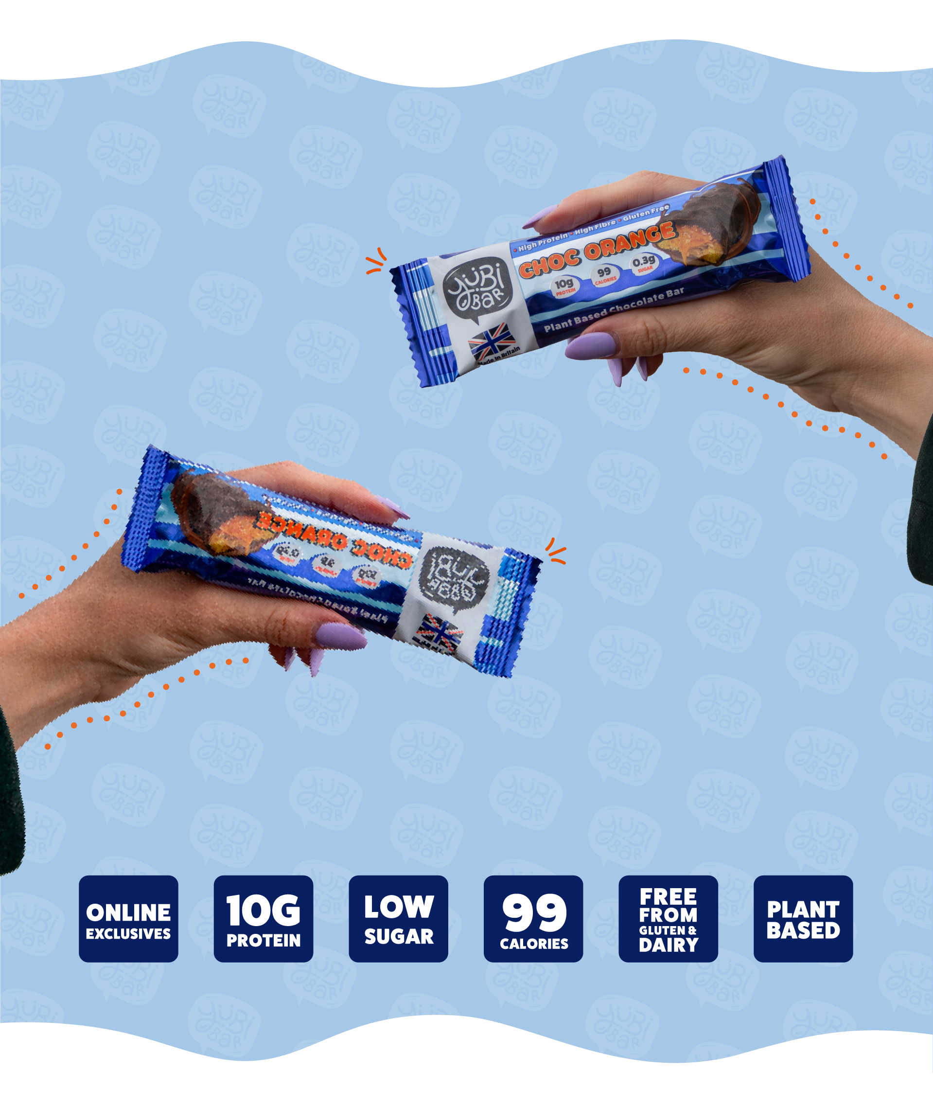 yubibar new flavour lanch graphic