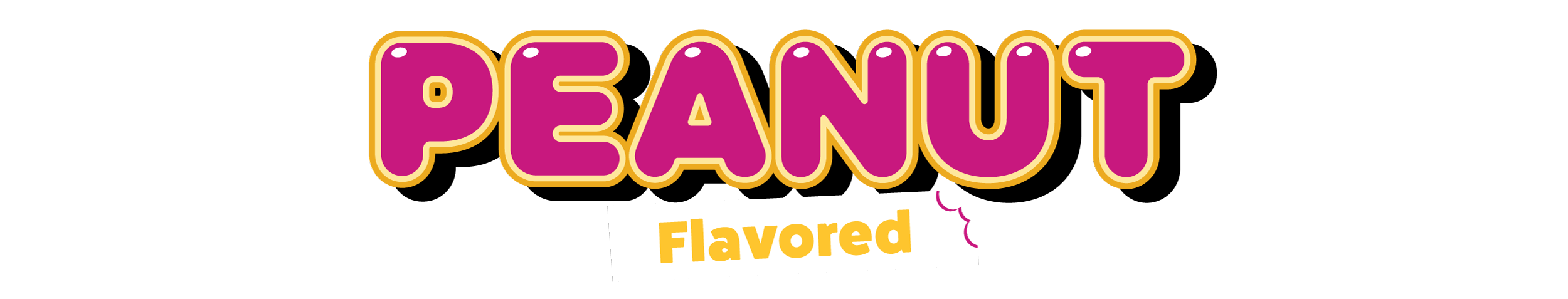 Flavour bubble text for Peanut Flavor
