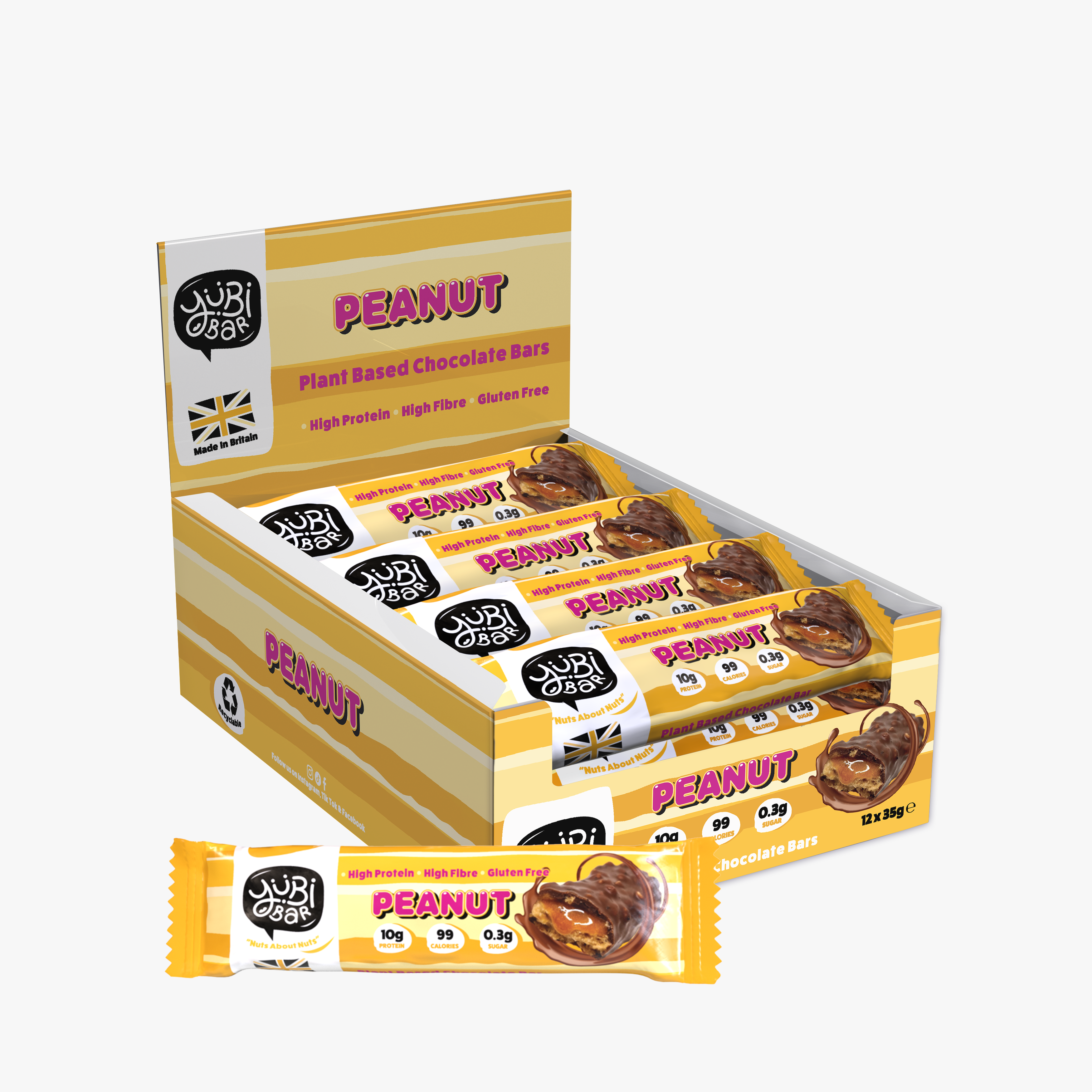 YuBi Bar Peanut Protein Bars