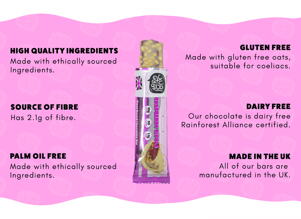 Raspberry Ripple Protein Bar | 12 Pack | YuBi Bar