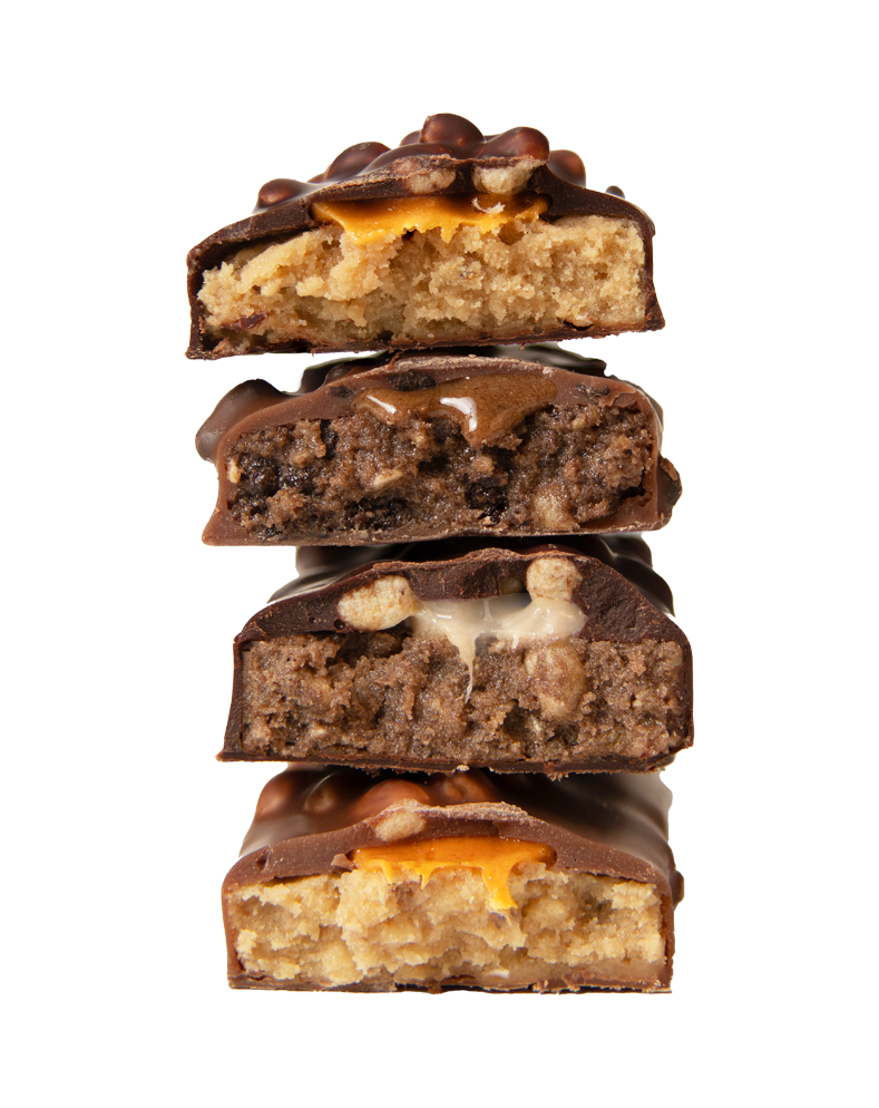 stack of yubibar Variety Selects showing the inside