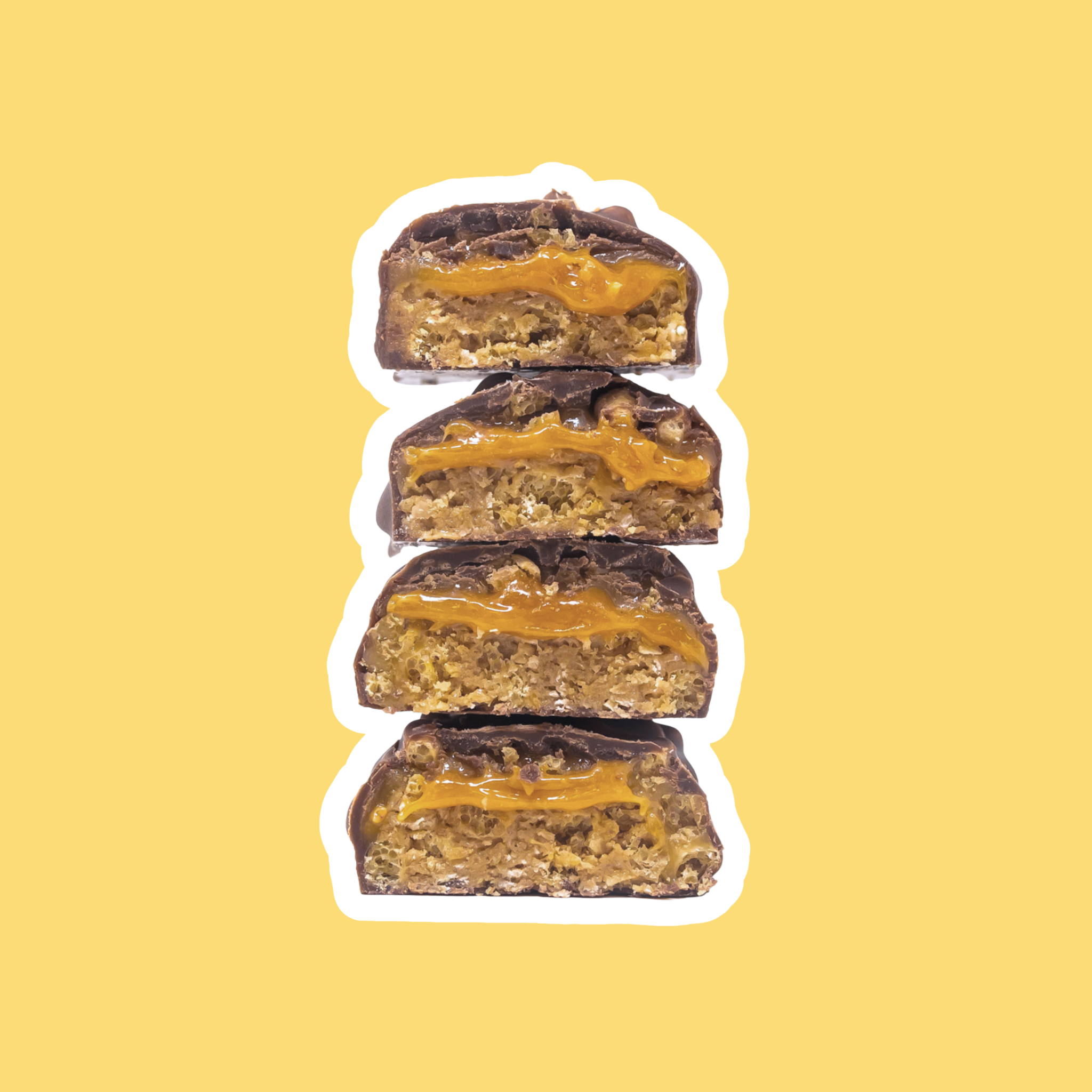 YuBi Peanut Protein Bar Cross Section Vegan & Gluten Free