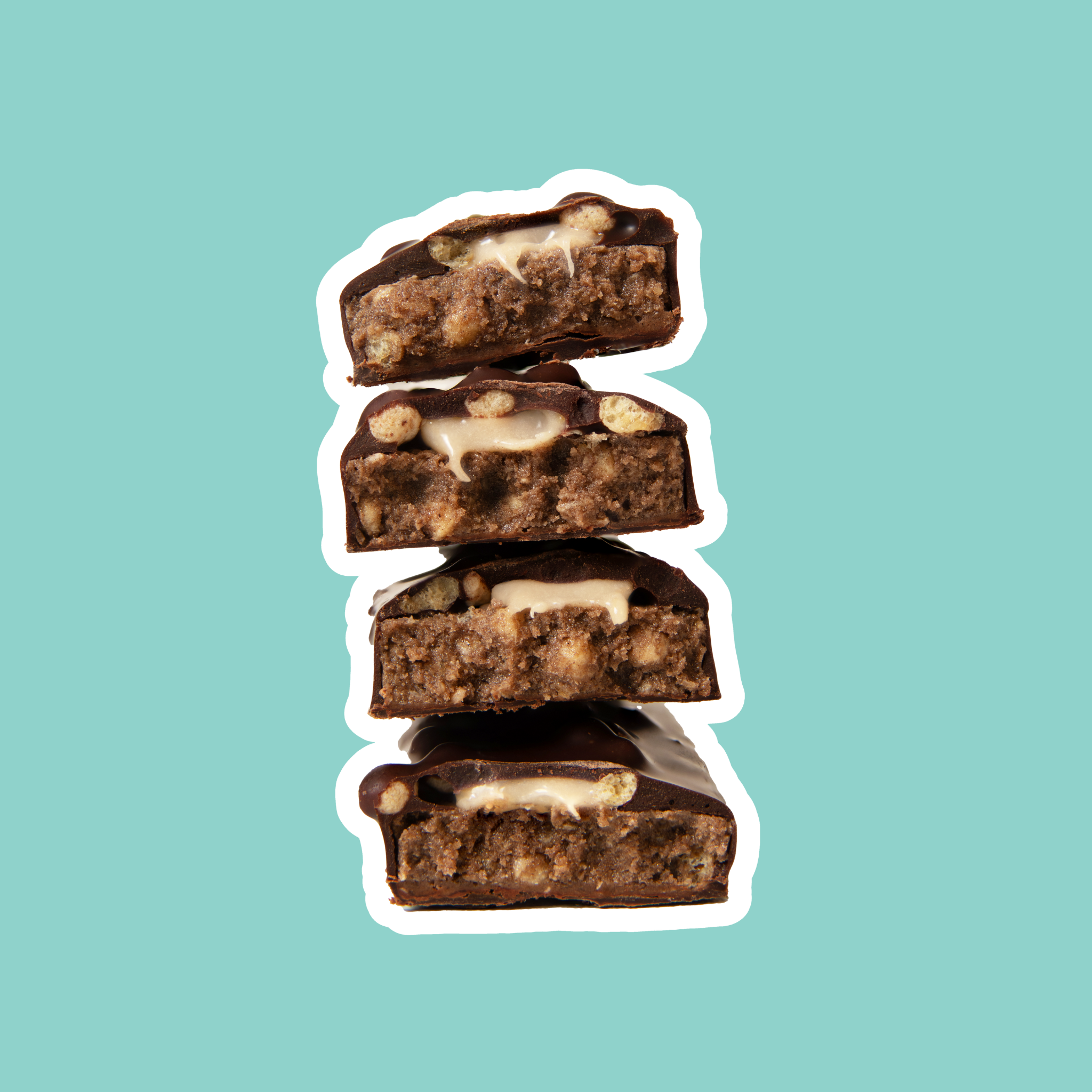 mint choc protein bars stacked vegan gluten free